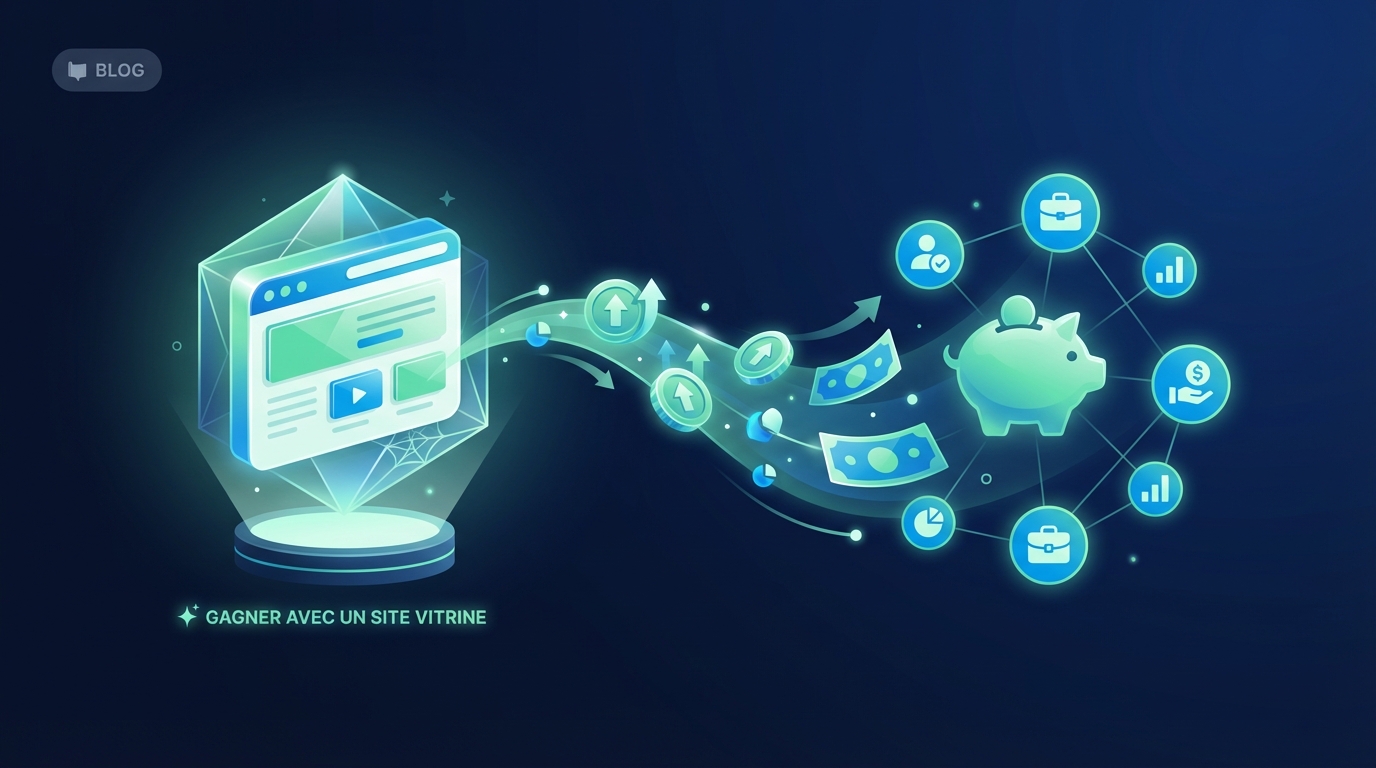 Comment gagner de l'argent avec un site vitrine ?
