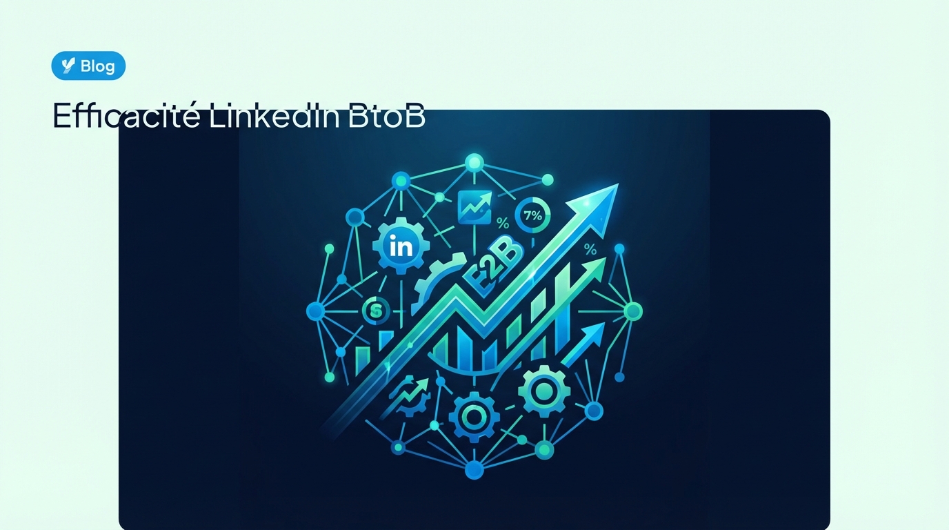Quelle est en pourcentage l'efficacité du réseau social LinkedIn en BtoB ?
